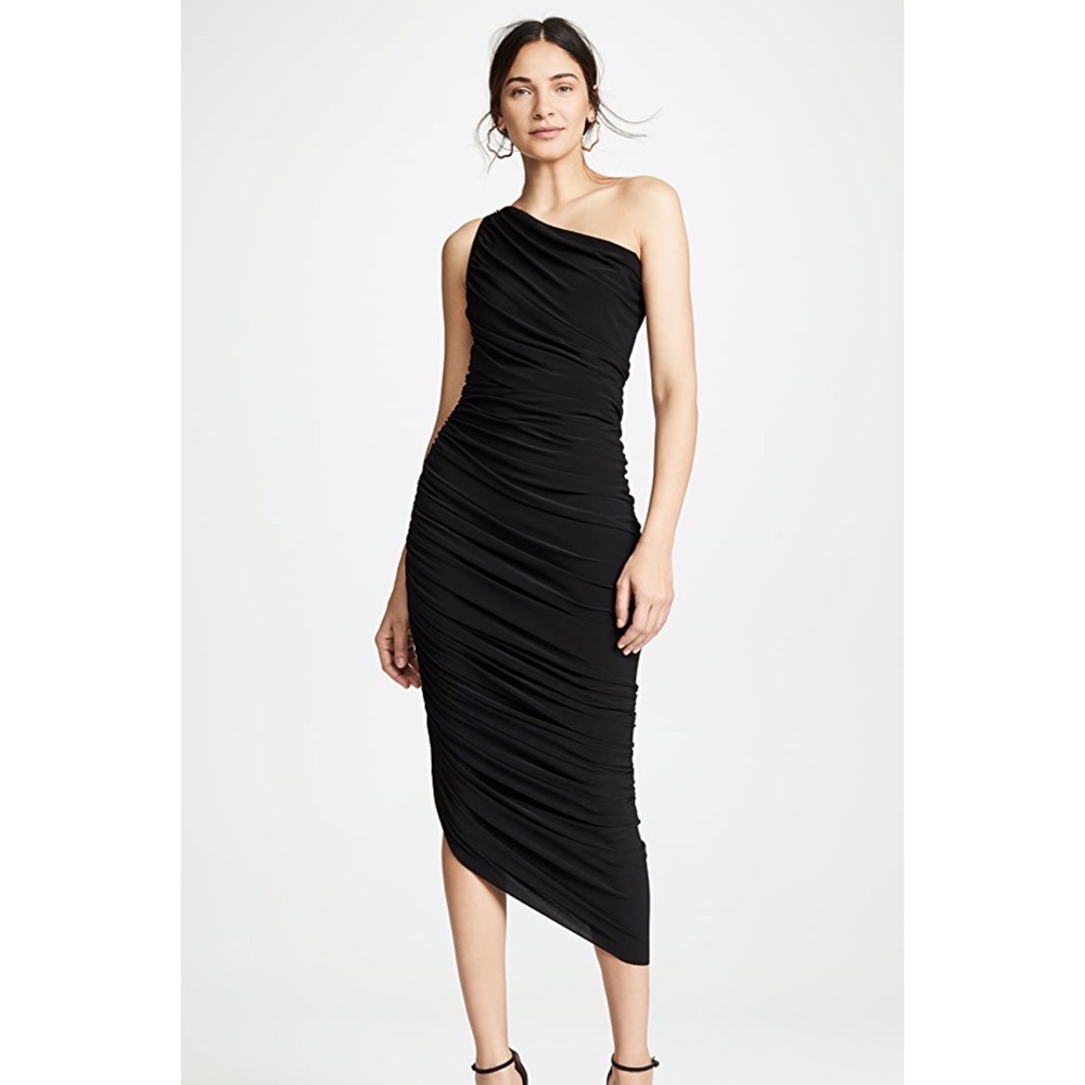 ASO Sarah Jessica Parker & Alessandra Ambrosio Black Norma Kamali Diana Gown XS - Picture 11 of 16